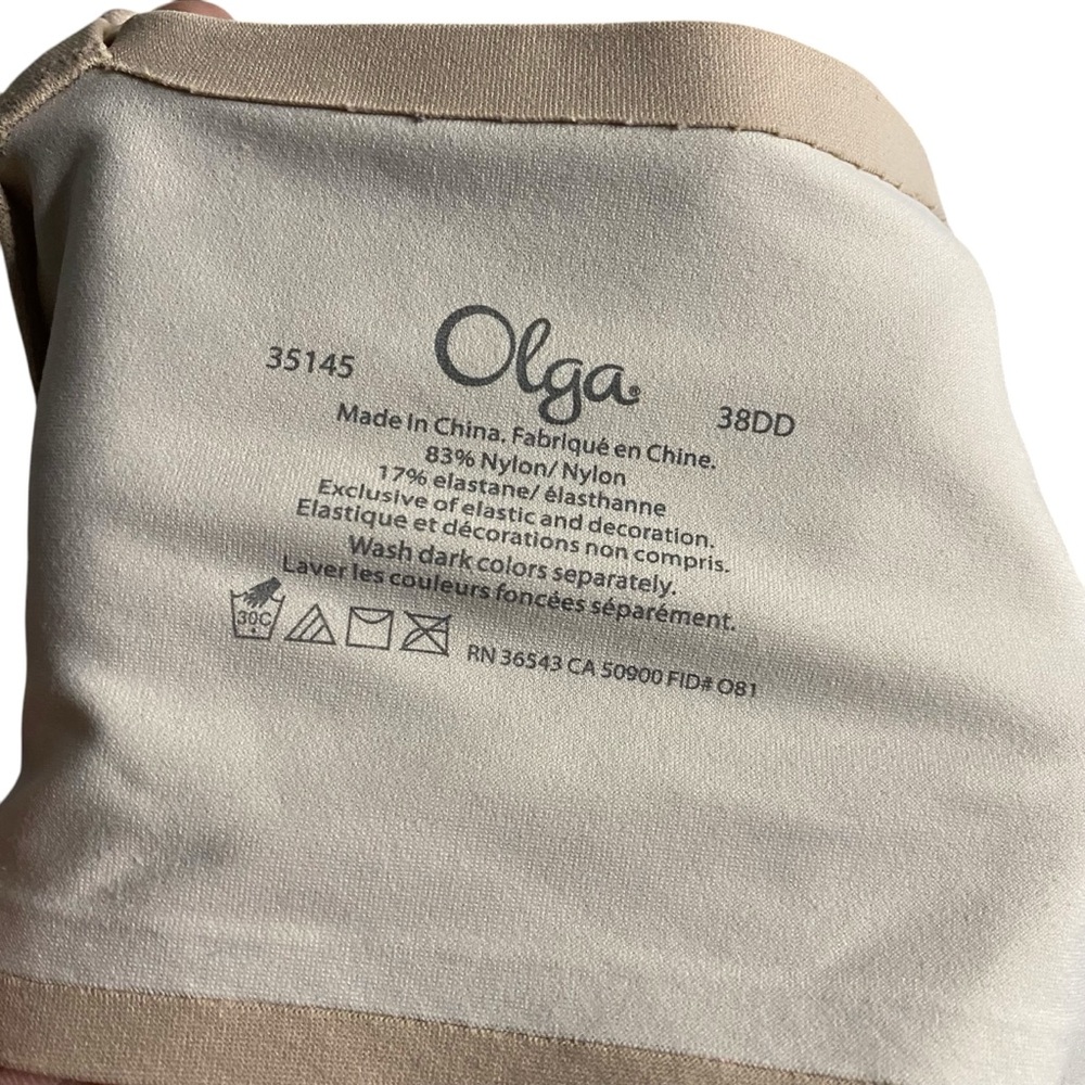 Olga Women's To a Tee Tan Full-Coverage Underwire Contour T-Shirt Bra - Picture 4 of 6